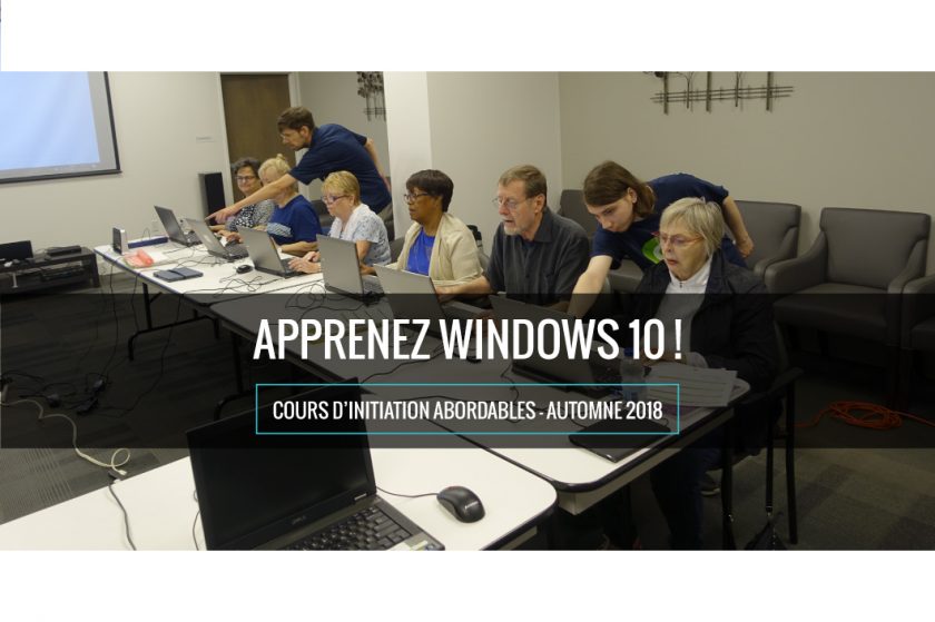 Nouveau : Cours d’initiation à Windows 10 !